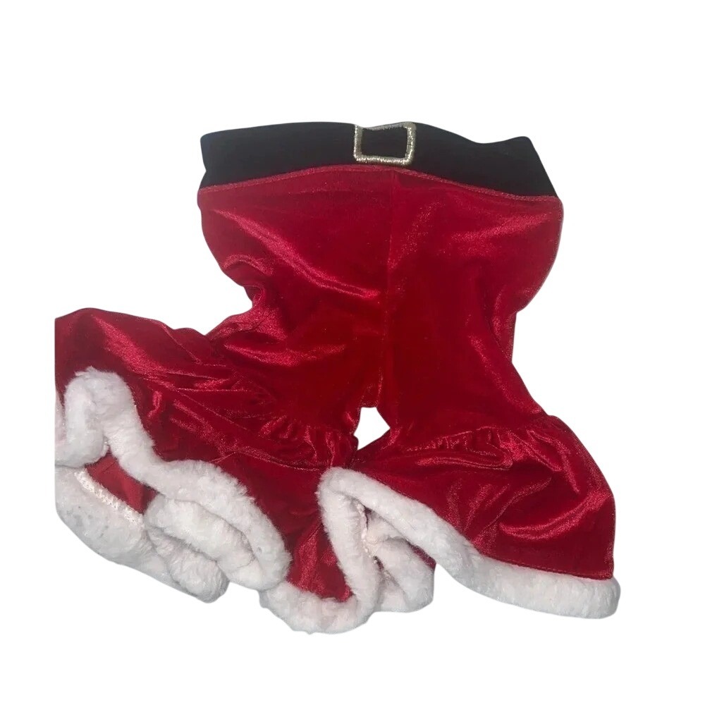 Baby Essentials Velvet Santa Bell Bottoms Size 3 Months Costume Baby Festive